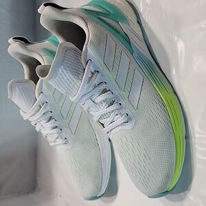 Adidas Response Super Boost Womens Sz 8.5 Running Shoes ‘White Hi-Res Yellow’